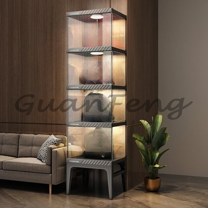 Motorcycle Gear Display Rack - Armário de Armazenamento para Capacete de