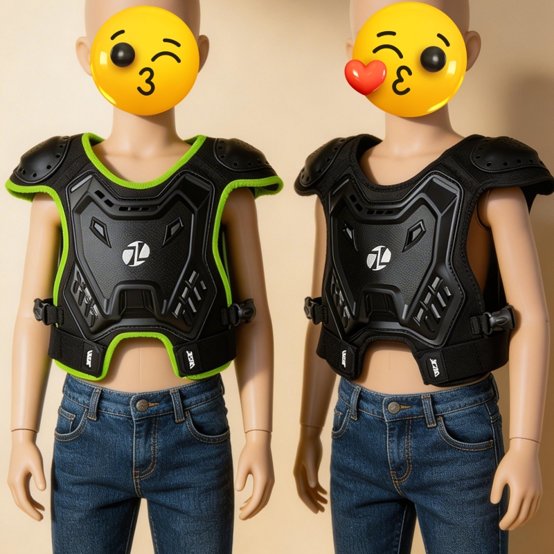 Motorcycle Gear Vest - Colete de Proteção Infantil para Motocicleta,