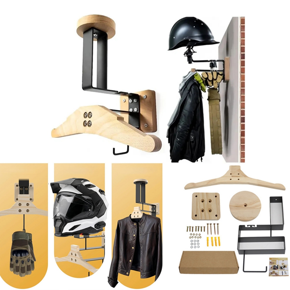 Motorcycle Gear Hanger - Suporte de parede de aço inoxidável