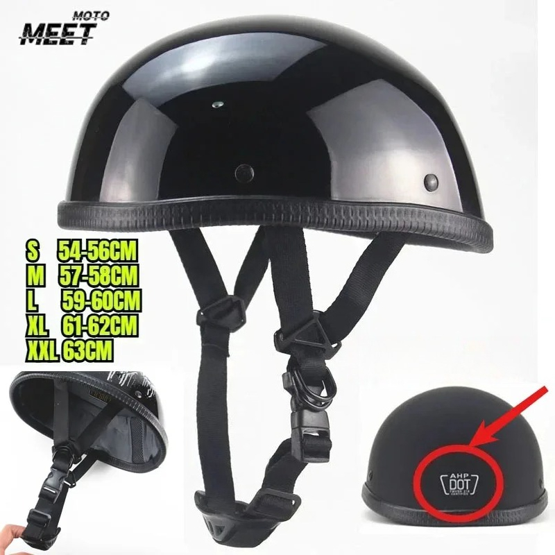 Motorcycle Gear Vintage - Capacete de Motocicleta Retro Unissex Certificado