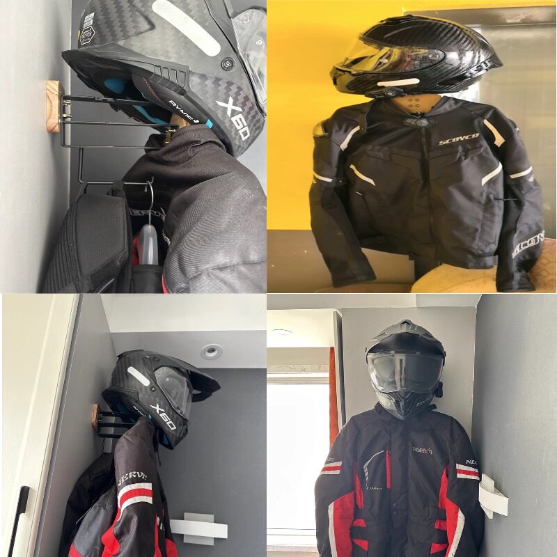 Suporte de Parede para Equipam - Motorcycle Gear Display Rack avaliação e preço