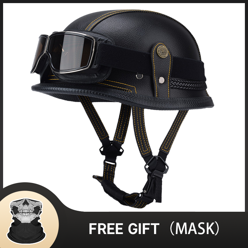 Capacete alemão meio vintage c - Motorcycle Gear Vintage avaliação e preço