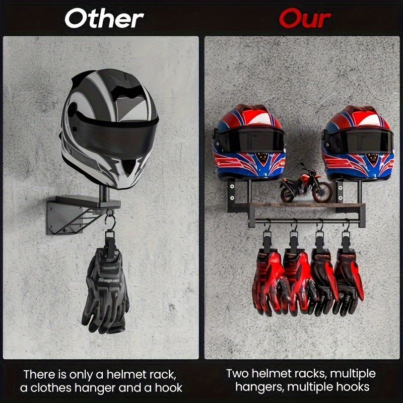 Suporte de Parede para Capacet - Motorcycle Gear Display Rack avaliação e preço