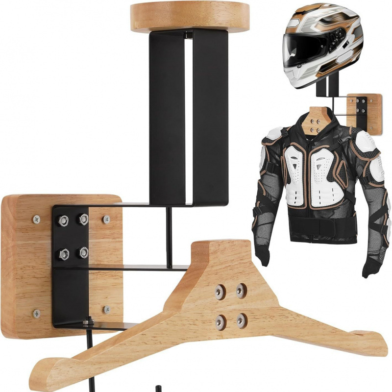 Suporte de madeira para capace - Motorcycle Gear Hanger avaliação e preço