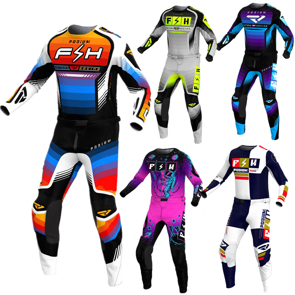 2024 FH Jersey Set MX Gear Set - Motorcycle Gear Sale avaliação e preço
