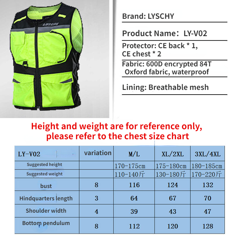 Colete Refletor de Motocicleta - Motorcycle Gear Vest avaliação e preço