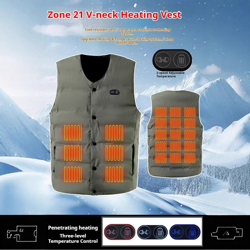 Inverno novo estilo 21 zona co - Motorcycle Gear Vest avaliação e preço